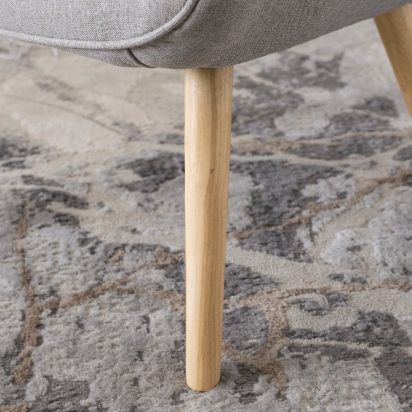 Elegantné šedé kreslo LOZANO 2 pre moderné interiéry