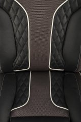 Kancelářské křeslo HAMLET — ekokůže, černá / šedá Halmar