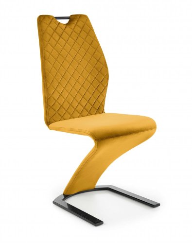 Jídelní židle GERDA – samet, žlutá