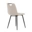 Jedálenská stolička FORMA – béžová látka, čierne kovové nohy Autronic