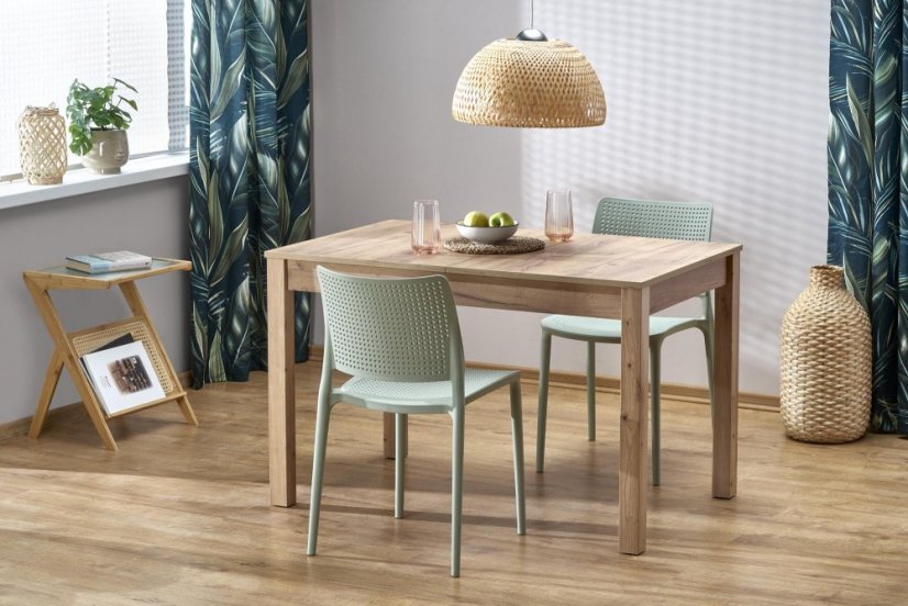 Jídelní rozkládací stůl MAURYCY — 118(+40cm)x75x76 cm, více barev - Barevné varianty MAURYCY: Dub sonoma