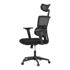 Kancelárska otočná stolička VILD — látka, čierna