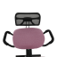Ergonomická kľakačka RUFUS – ružová/čierna z kovu
