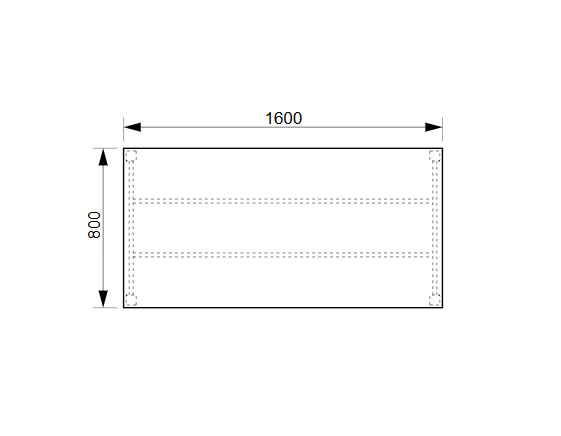 Jednací stůl UJ 1600 – rovný, 160 cm, Hobis