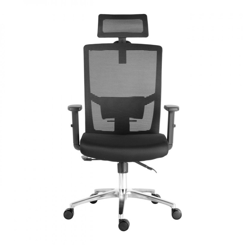 Kancelářská ergonomická židle SCALA — černá, nosnost 150 kg