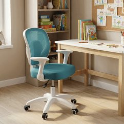 Dětská výškově nastavitelná židle AERO – modrá síťovina Autronic