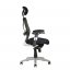 Ergonomická kancelárska stolička na kolieskach Office Pro SATURN – s podrúčkami, viac farieb - Čalúnenie Saturn: NET Čierna