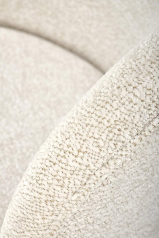 Barová stolička KARO — kov, látka, krémová