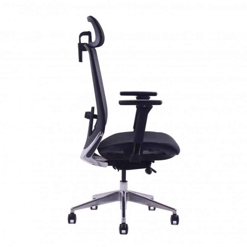 Kancelárska ergonomická stolička Sego AIR PLUS — čierna