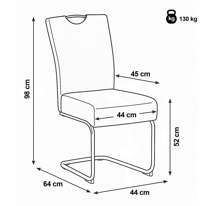 Štýlová žltá jedálenská stolička NIKA s látkou Autronic
