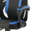 Herná stolička FROGGY – ekokoža, látka, čierna / modrá