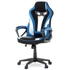 Herní křeslo RACING STYLE — látka, modrá Autronic