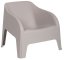 PETRA ARMCHAIR plastové křeslo - šedá