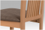Jídelní dřevěná židle FAGGIO – buk, hnědý potah
