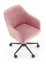 Kancelárska otočná stolička FRESCO — látka, ružová