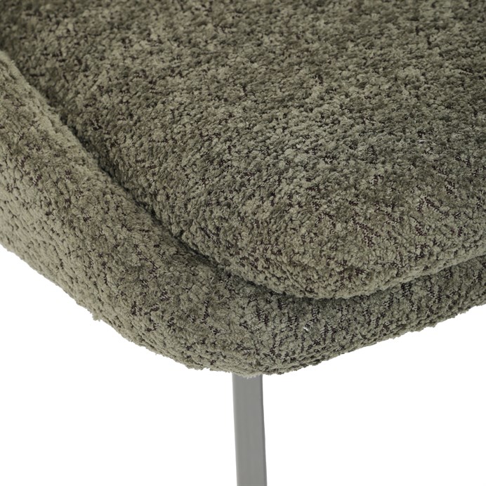 Moderní zelená jídelní židle RINA Autronic s nerezovými nohami