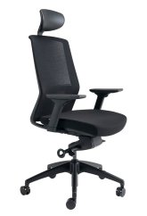 Kancelářská ergonomická židle BESTUHL J17 BLACK — více barev