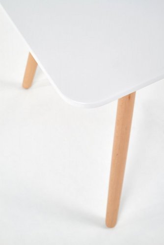 Jídelní stůl PROMETHEUS –⁠ 80x80x72, dřevo, bílý