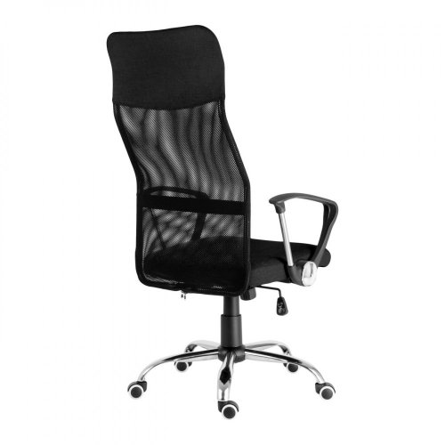 Kancelářská otočná židle PREZIDENT — látka, síť, černá
