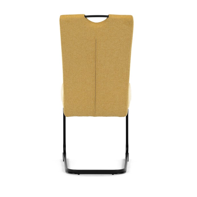 Štýlová žltá jedálenská stolička NIKA s látkou Autronic