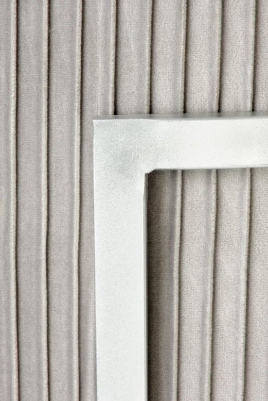 Taburet CRICKET — svetlo šedá