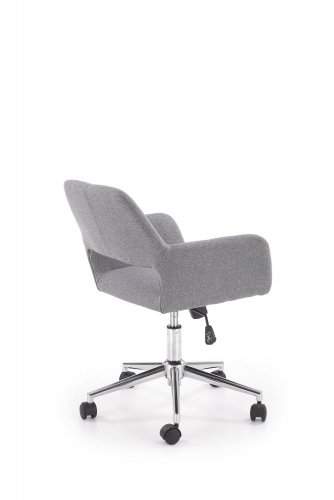 Designová kancelářská židle MOREL - kov, látka, šedá