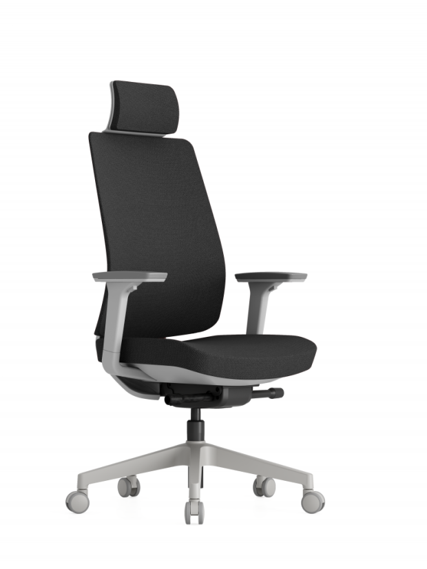Kancelárska ergonomická stolička K50 — biela, viac farieb - Barevné provedení K50 White: Červená