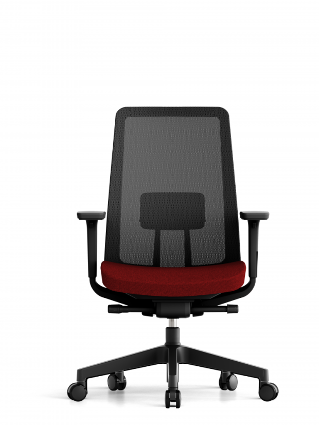 Kancelárska ergonomická stolička K10 — viac farieb - K10 - barevné varianty: Sivá