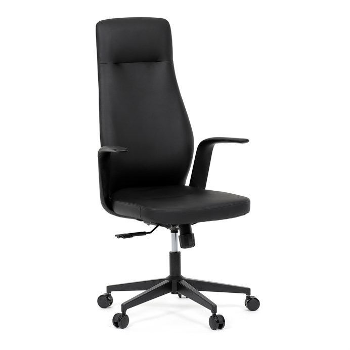 Kancelářské křeslo ORBIT – černá ekokůže s houpacím mechanismem Autronic
