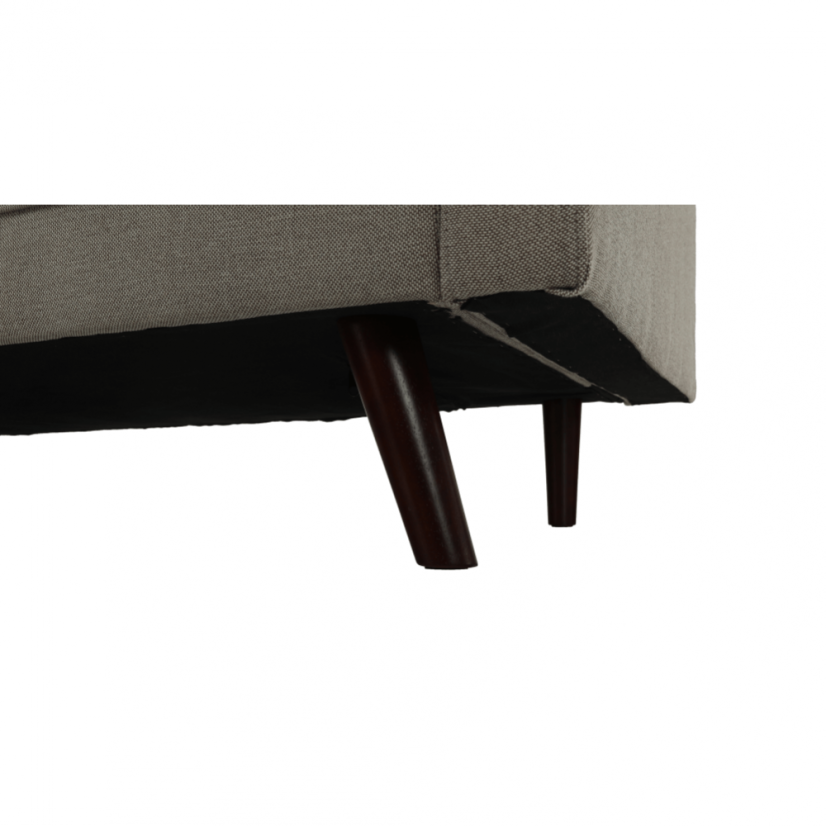 Rozkládací pohovka OTISA — látka, šedohnědá Kondela