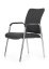 Konferenční židle VIGOR – kov, ekokůže, černá