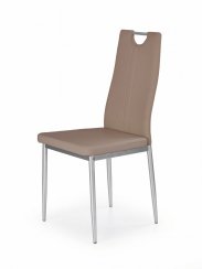 Jedálenská stolička JAFFE – oceľ, ekokoža, viac farieb