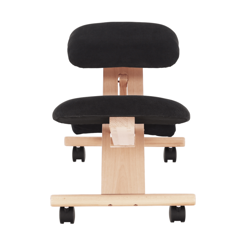 Ergonomická kľakačka GROCO – Čierna/Látka Buk - Farba: Čierna