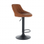Barová židle TERKAN — ekokůže/kov, více barev - Barová židle TERKAN- více barev: hnědá/černá