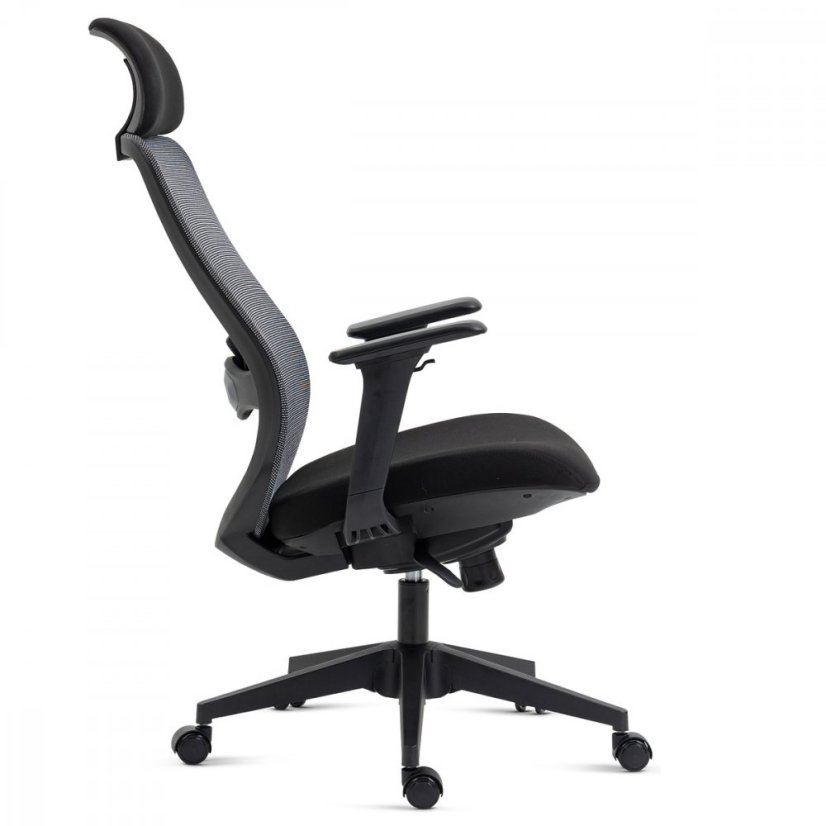 Kancelářská ergonomická židle NAVIA — látka, černá