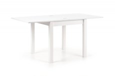 Jídelní rozkládací stůl GRACJAN - 80x80+80, MDF, bílá