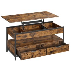 Industriálny konferenčný stolík MESA s úložným priestorom Autronic