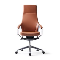 Kancelářské otočné křeslo HONOR ECO -  koženka, hnědá