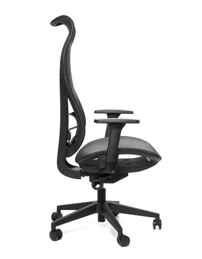 Kancelárska ergonomická stolička Sego HARMONY — sieť, čierna