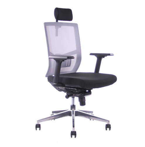 Kancelářská ergonomická židle Sego ANDY AL — více barev, nosnost 130 kg - Barvy židle Sego ANDY AL: Šedá