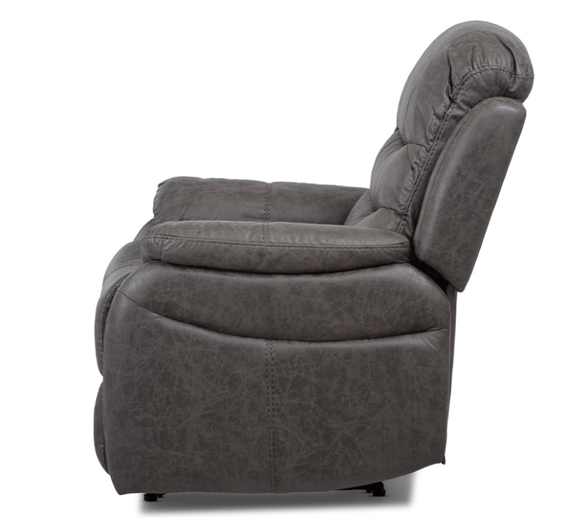 TV polohovatelné křeslo ROGIL - látka, šedá, nosnost 130 kg