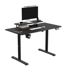 Elektricky výškově nastavitelný stůl HIGHLANDER - 120 cm, černá