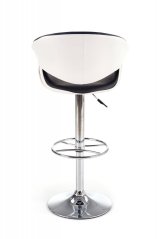 Barová stolička FELICIA – ekokoža, čierna / biela