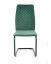 Jídelní židle LUIS – samet, tmavě zelená