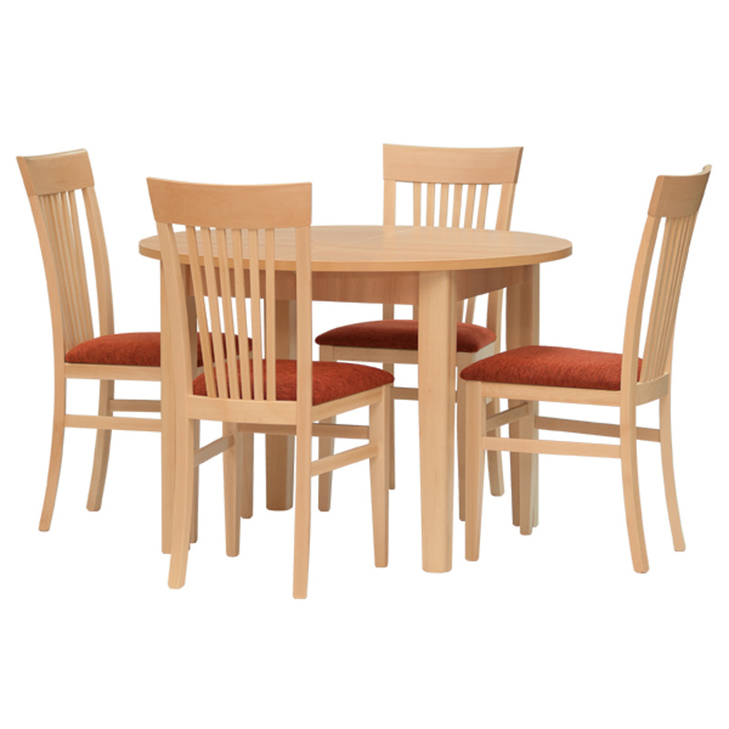 Kulatý jídelní stůl FIT 110 – odolné lamino, víc barev, možnost zakázkových rozměrů Stima