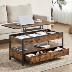 Industriálny konferenčný stolík MESA s úložným priestorom Autronic