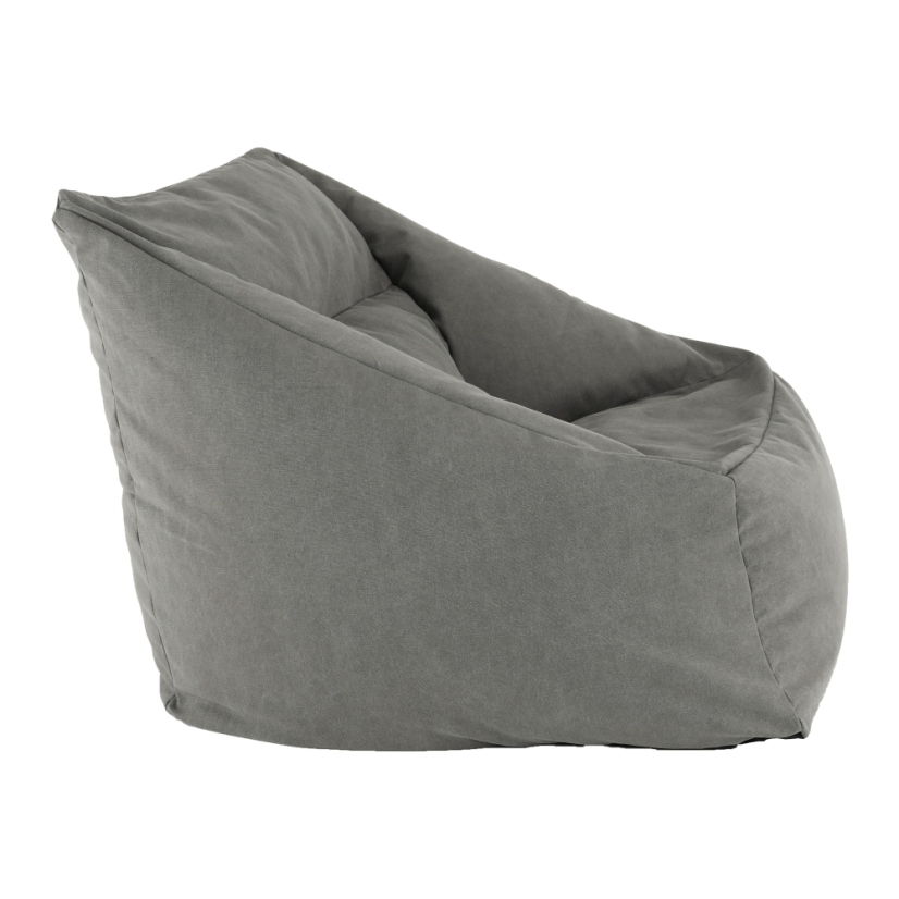 Sedací vak URASON — 80×80×80, šedá látka