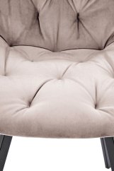 Elegantní Béžové Křeslo BECKY s otočnou funkcí Halmar