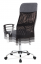 Kancelářská otočná židle POND na kolečkách — chrom, látka, více barev