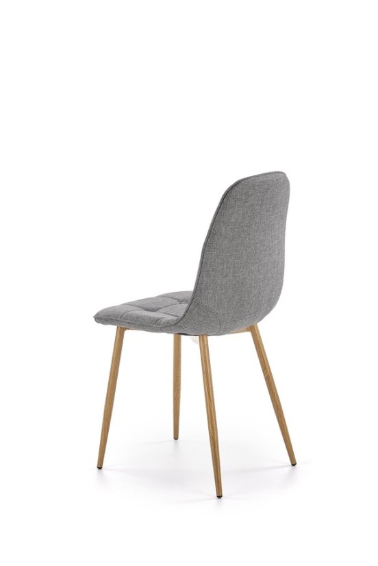 Jedálenská stolička LARA – látka, sivá